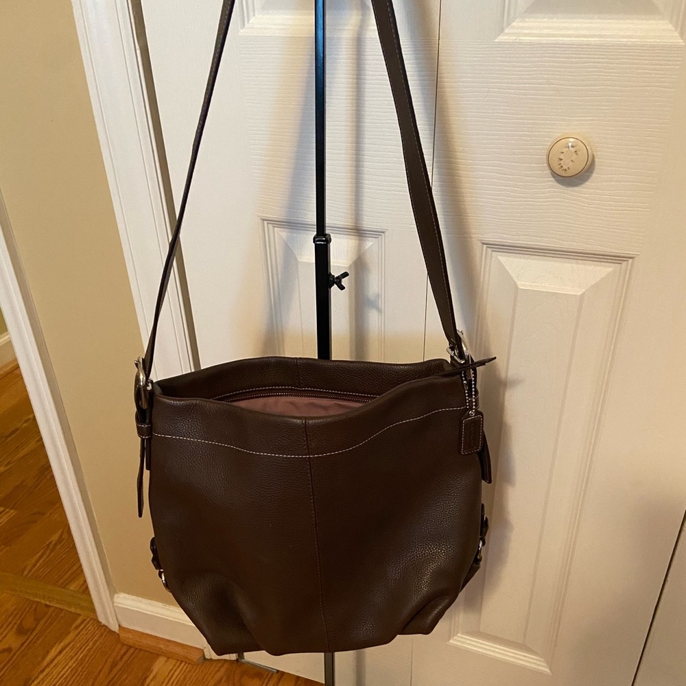 Coach Dark Brown Leather Bag